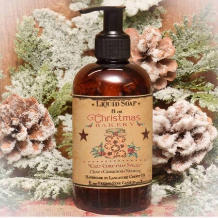 Cozy Christmas Spices Clove Cinnamon Nutmeg Liquid Hand Soap - 8oz