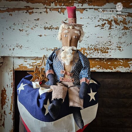 Uncle Sam Sitting Doll