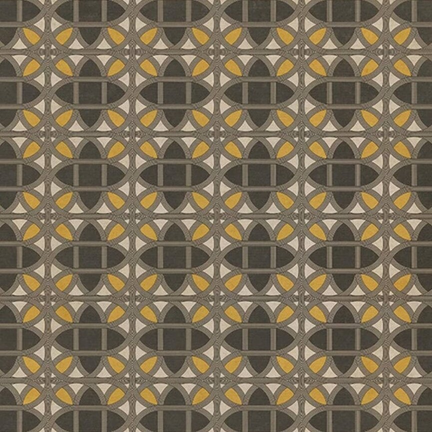 Williamsburg  Vintage Vinyl Floor Cloth Lamerie Lattice