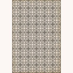 Williamsburg  Vintage Vinyl Floor Cloth Lamerie Lattice