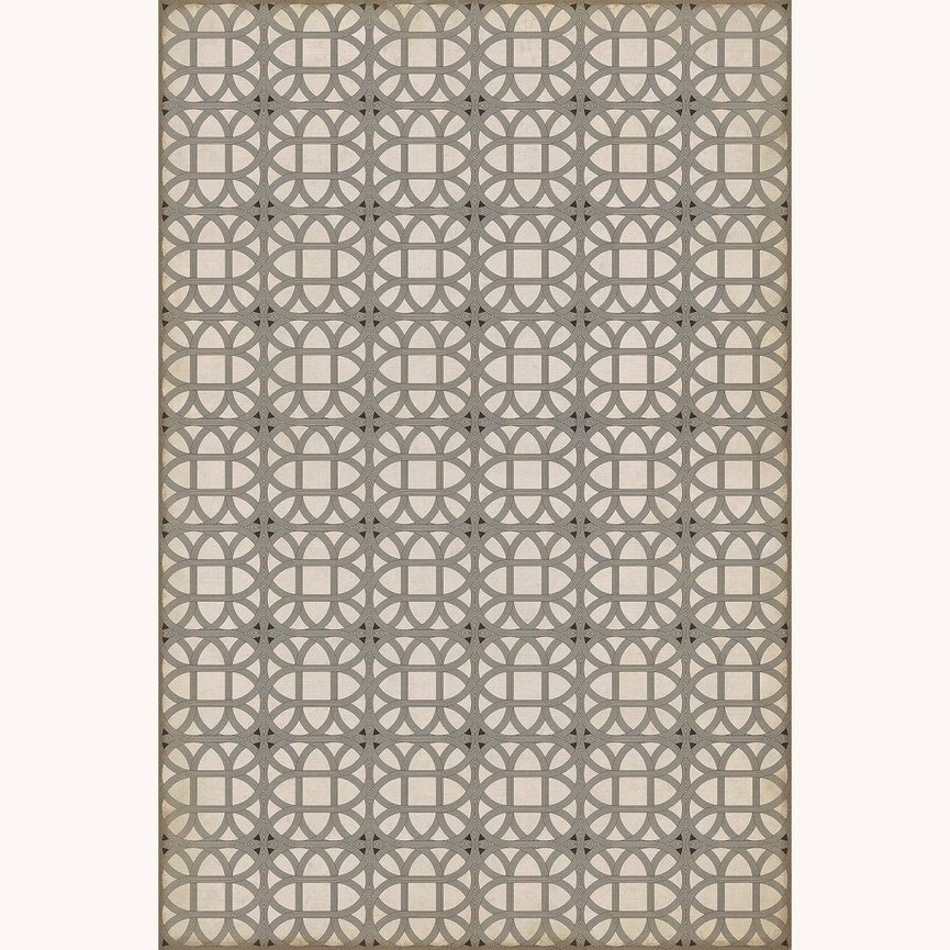 Williamsburg  Vintage Vinyl Floor Cloth Lamerie Lattice