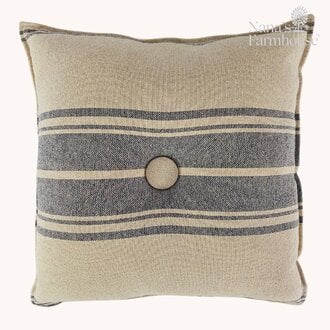 Grain Sack Stripe Square Pillow