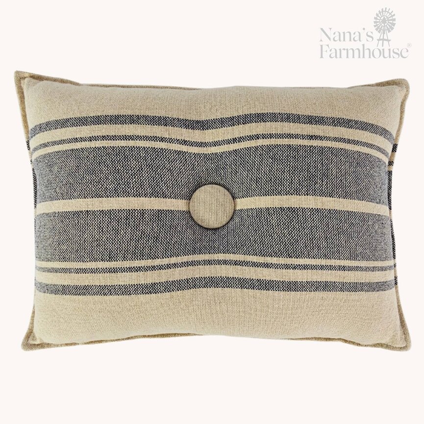 Grain Sack Multi Stripe Rectangle Pillow - 12" x 15"