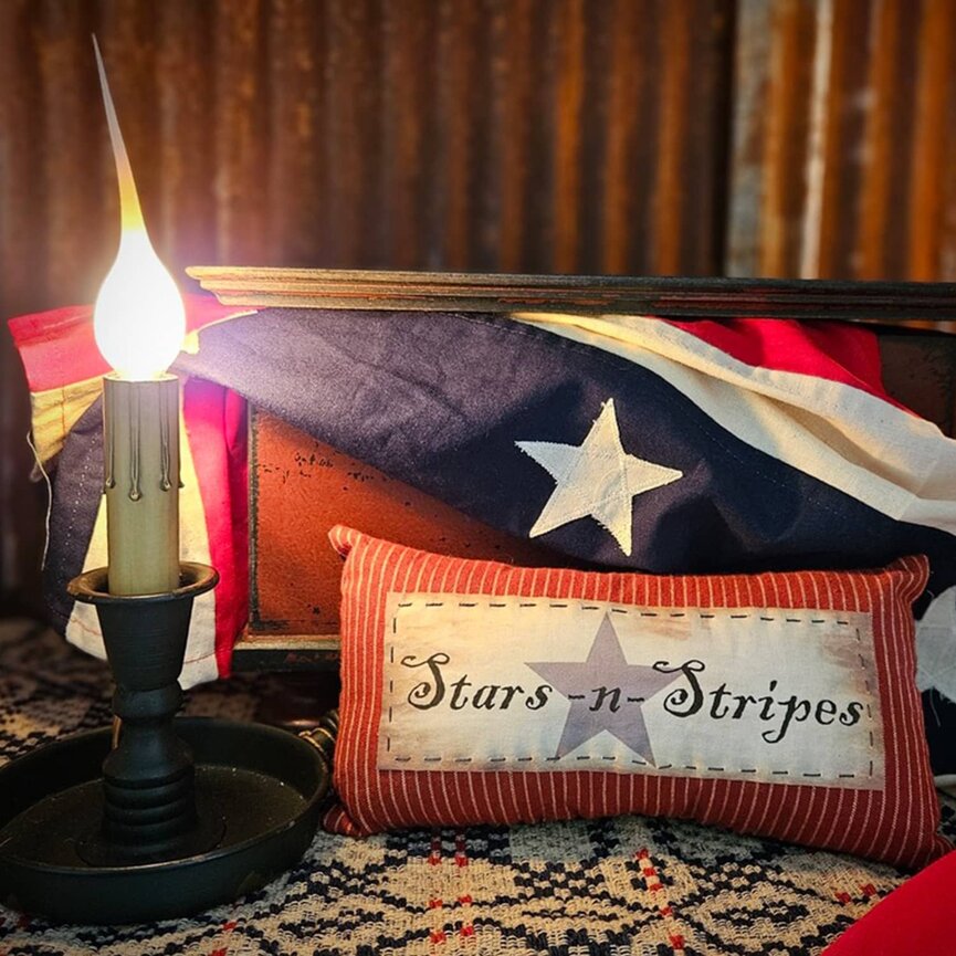 Stars N Stripes Bowl Filler Pillow -  4.5" x 8.5"