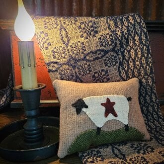 Black Faced Sheep with Star Bowl Filler Pillow