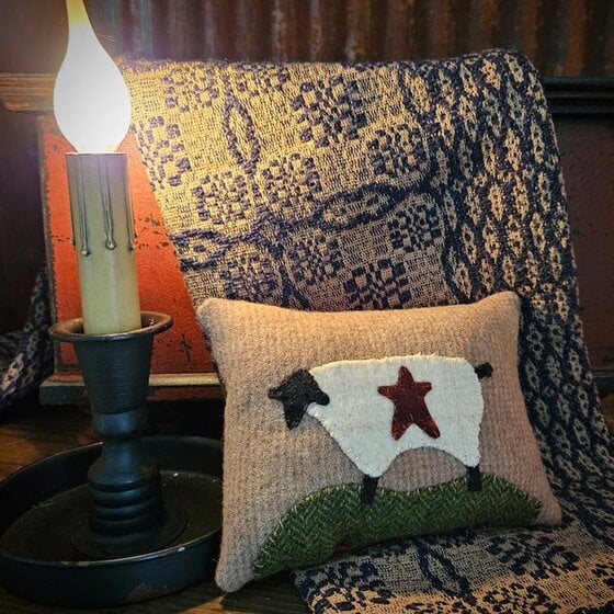 Black Faced Sheep with Star Bowl Filler Pillow