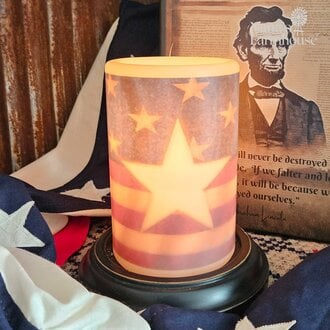Americana Star Antique Vanilla Candle Sleeve