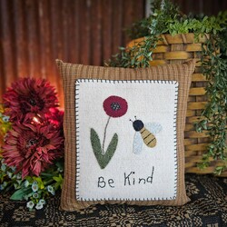 Bee Kind Wool Pillow - 12" x 10"
