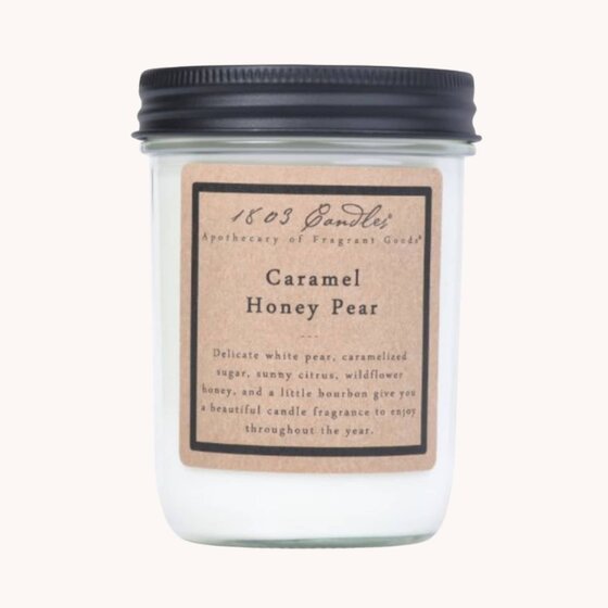 1803 Candles 14oz Caramel Honey Pear