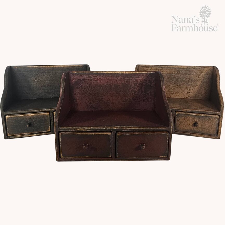 Two Drawer Organizer - 14.5" x 11" x 8"