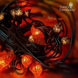 Jack O Lantern Electric Teeny Lights  - 50 Count