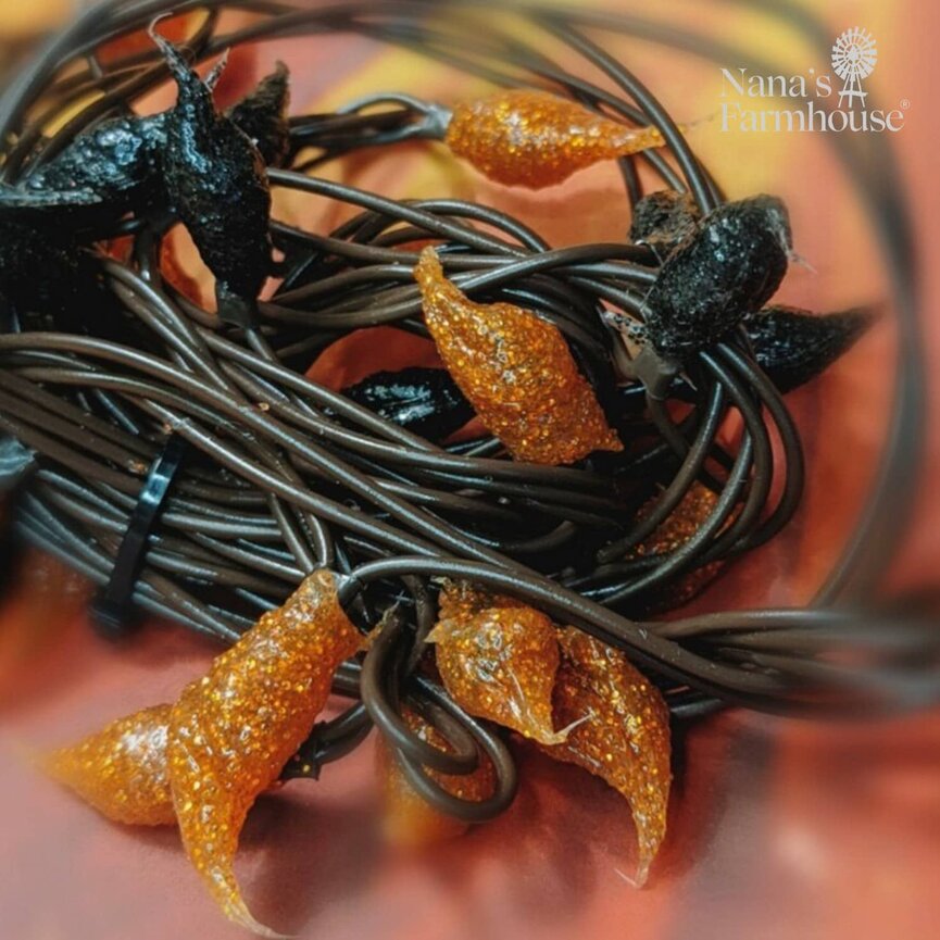 Jack O Lantern Electric Teeny Lights  - 50 Count