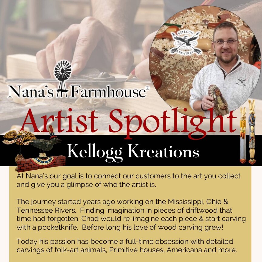 Hand Carved Blue Whale On Spindle on Star Base - 10" x 9"