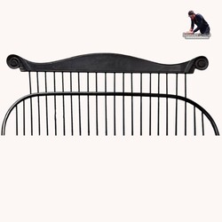 Sack Back Settee with Crest Rail