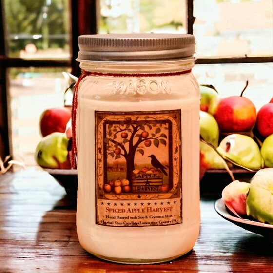 Spiced Apple Harvest Soy Jar Candle