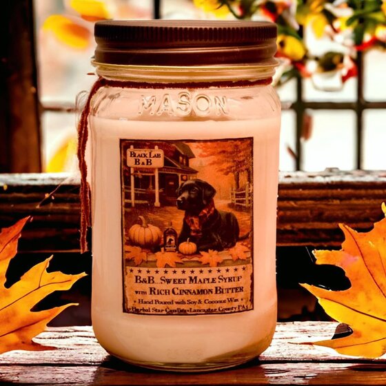 Black Lab Bed & Breakfast Soy Jar Candle