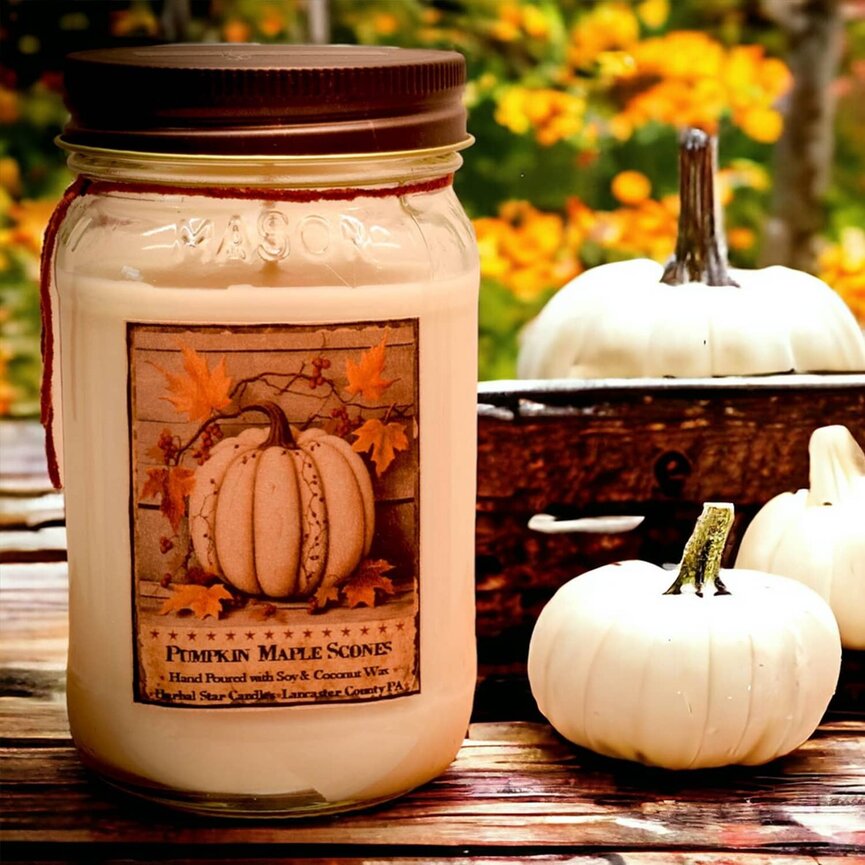 Pumpkin Maple Scones Soy Jar Candle - 16oz