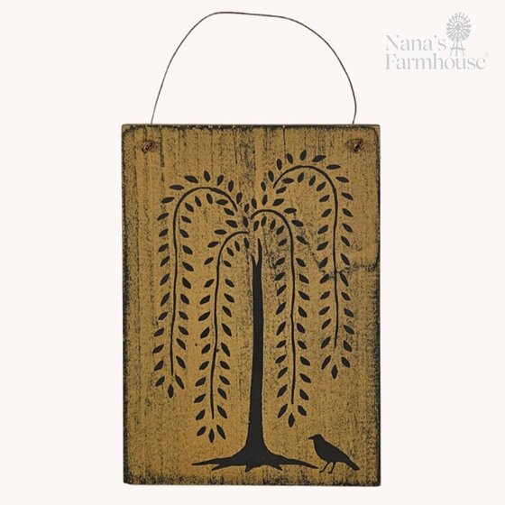 Willow Tree Wood Sign