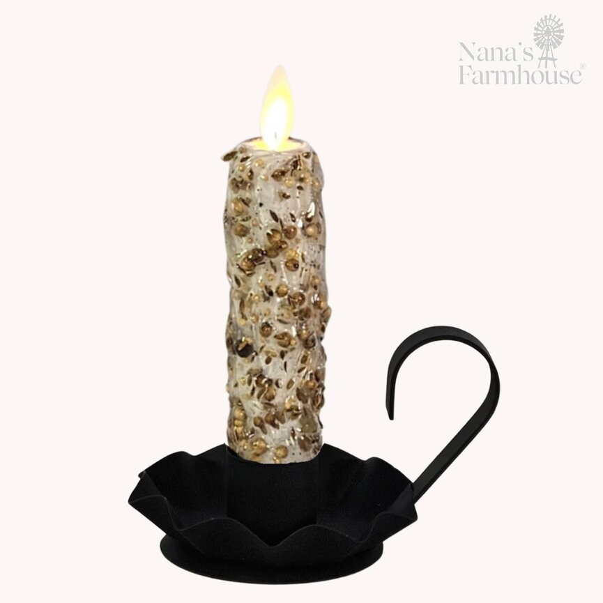 Moving Flame Black Fluted Base