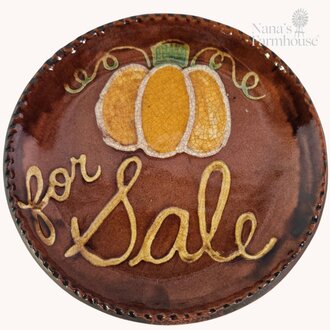 Pumpkin For Sale Plate - 7.5"