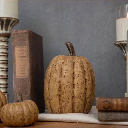 Beige Tall Pumpkin - 7.5" x 5"