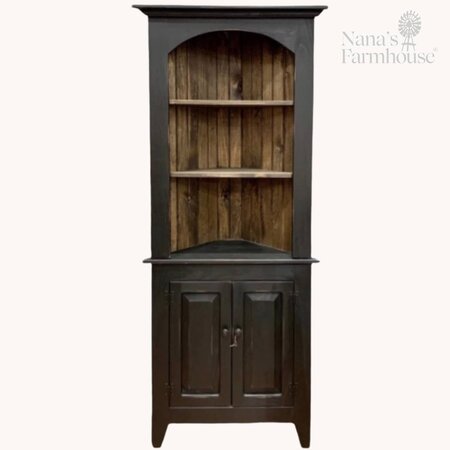 Black Corner Cabinet