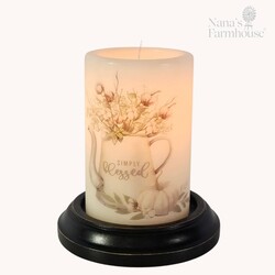 Simply Blessed Coffee Pot Fall Candle Sleeve -  Vanilla