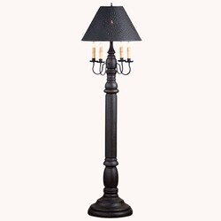 General James Floor Lamp with Textured Black Shade