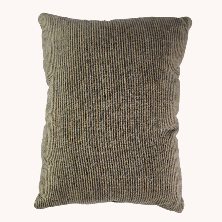 Frosty Days with Skates Wool Pillow -7" x 9"