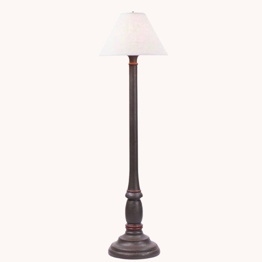 Brinton House Floor Lamp with Ivory Linen Shade