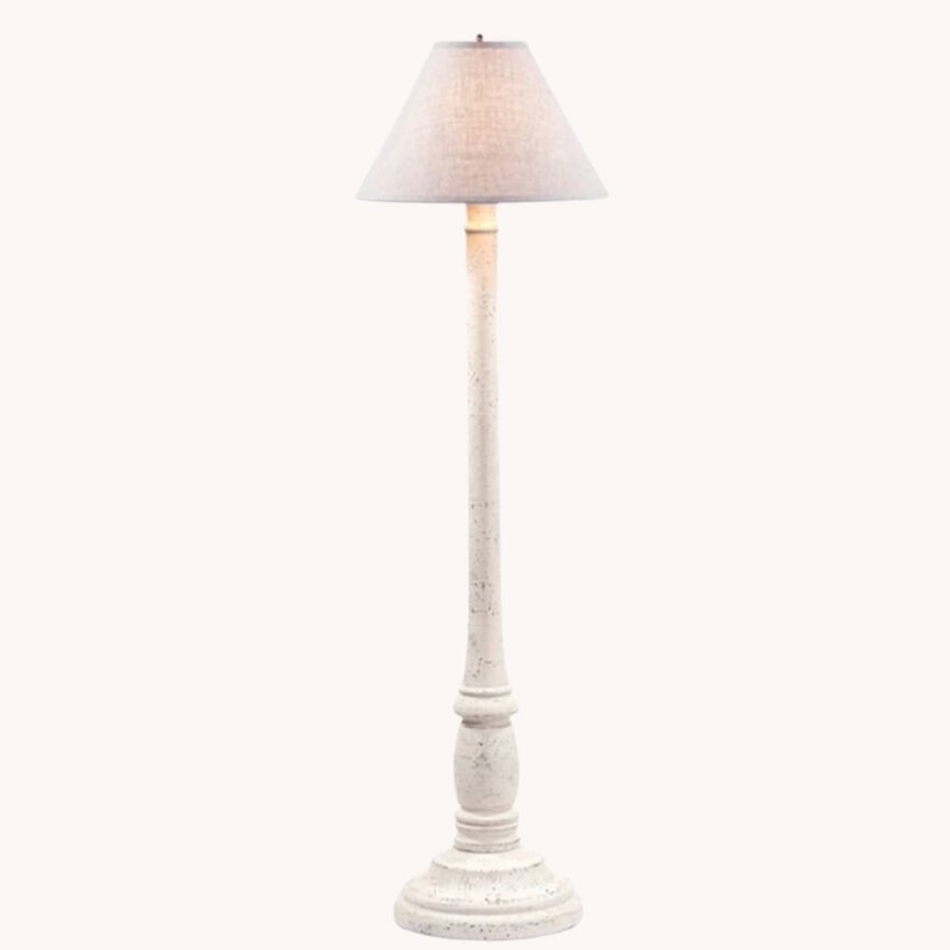 Brinton House Floor Lamp with Ivory Linen Shade
