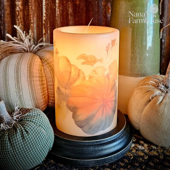 Pumpkin Patch Antique Candle Sleeve - Antique Vanilla