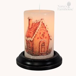 Elf House Holly's Candle Sleeve - Gumdrop
