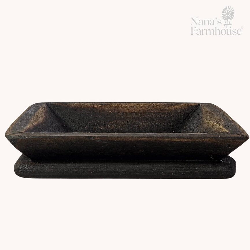 Square Wooden Candle Tray - 8" x 8" x 1.5"