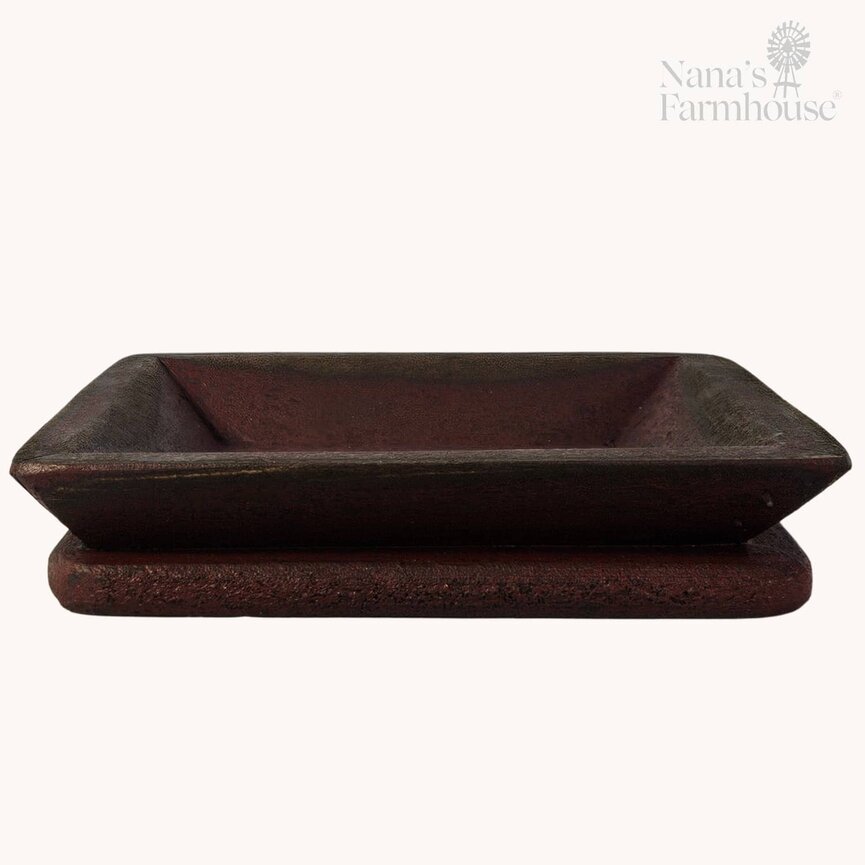 Square Wooden Candle Tray - 8" x 8" x 1.5"