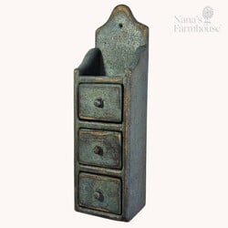 Three Drawer Distressed Wall Box