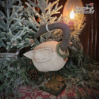 Goose Standing with Head Turned - 13"