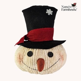 Chenille Big Joe Snowman Head Doll