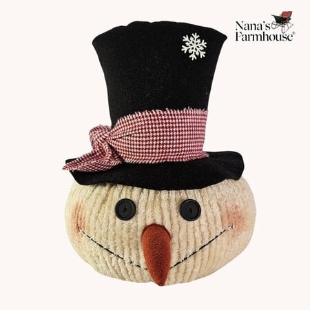 Chenille Big Joe Snowman Head Doll