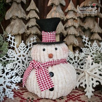 Roly Poly Chenille Snowman - Extra Small
