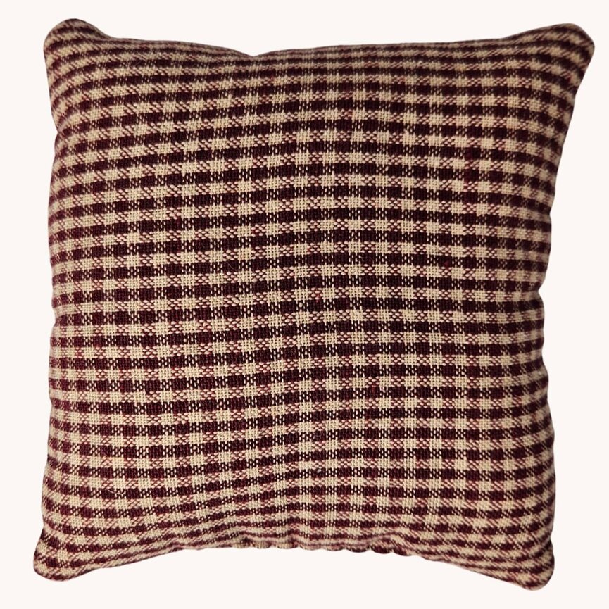 Christmas Mouse Wool Applique Mini Pillow - 6"