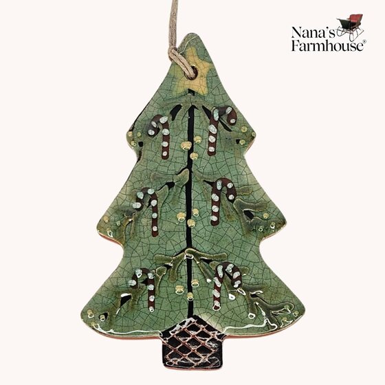 Christmas Tree Ornament with Candy Canes