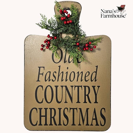 Old Fashioned Country Christmas Cutting Board