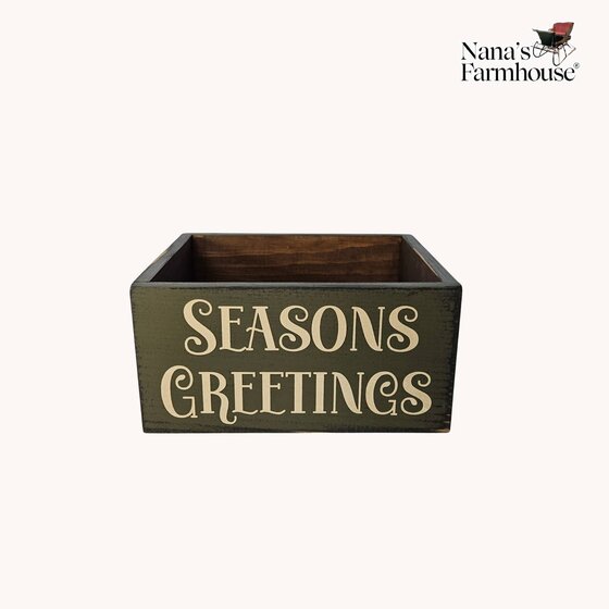 Seasons Greetings Wooden Box - Small