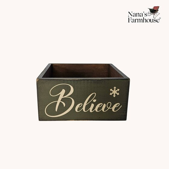 Believe Wooden Box - Small