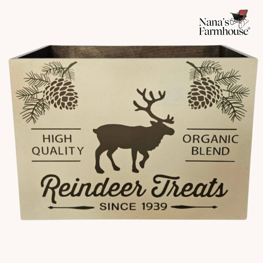 Reindeer Treats White Box - 18" x 13" x 10"