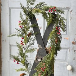 Alpine with Berries Garland - 6'