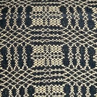 Nantucket Black over Mustard Throw