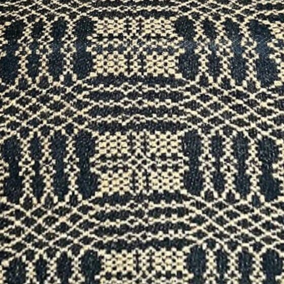 Nantucket Black over Mustard Throw