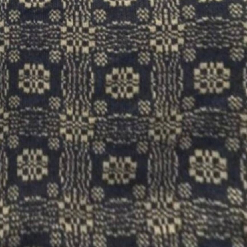 Gettysburg Throw Black Tan - 52" x 74"